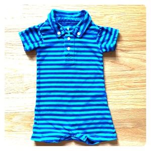 Blue Striped Romper